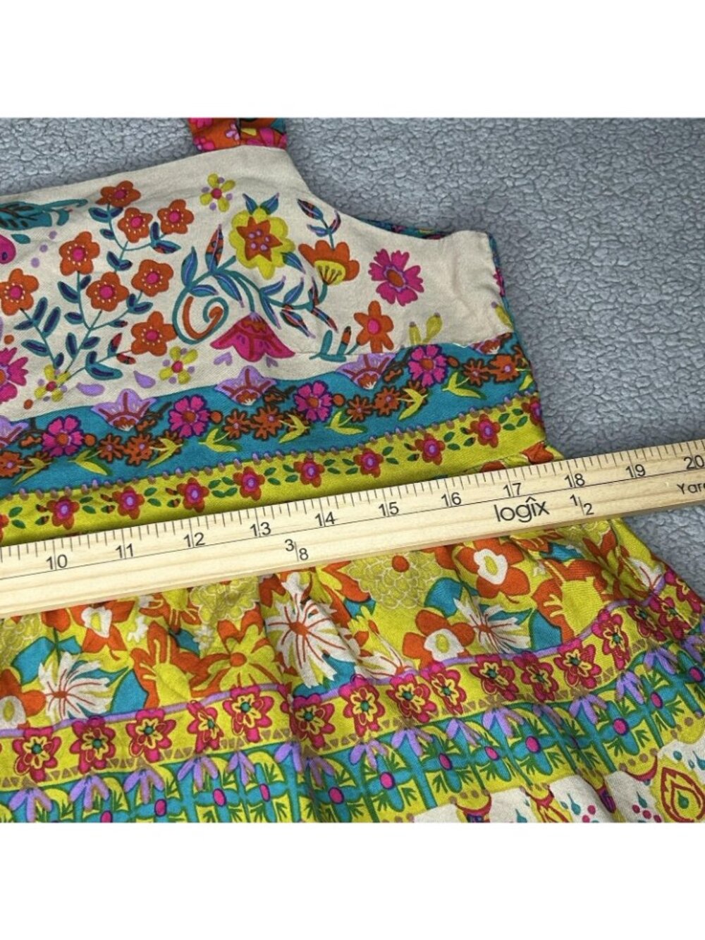 Natural Life Dress Womens L Multicolor Floral Boho Tiered Maxi Sundress Festival - Picture 10 of 10
